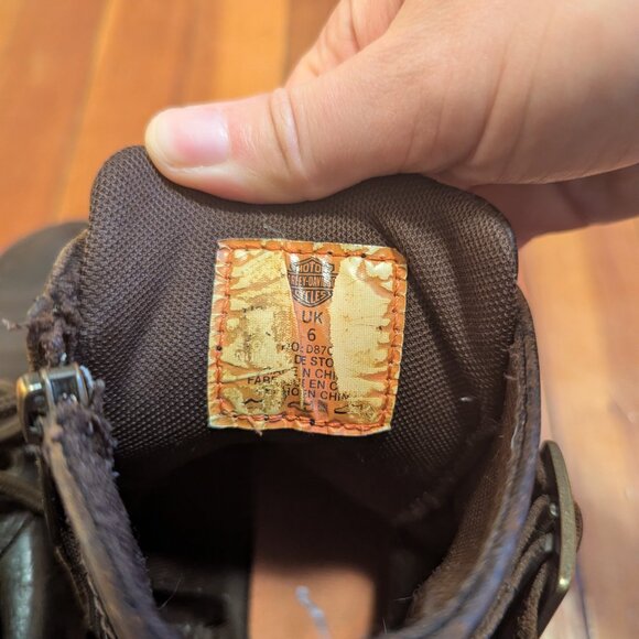 Rugged Harley Davidson Leather Biker Boots w/ Buckles - Picture 6 of 9